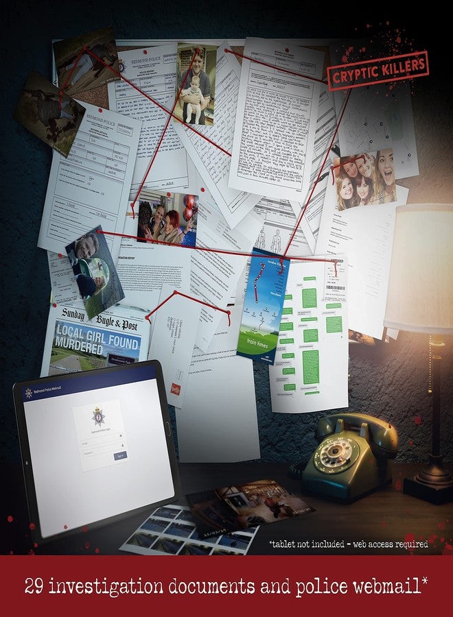 Cryptic Killers Unsolved Murder Mystery Game - Cold Case File Investigation - Detective Clues/Evidence - Solve The Crime - for Individuals, Date Nights & Party Groups - Murder of a Millionaire - Image 3